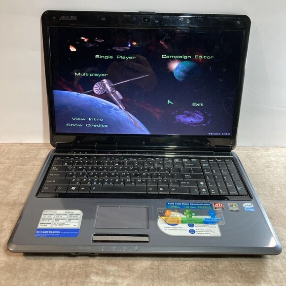 VTG Asus X61S 15.6" – 3GB RAM 60GB SSD Windows XP Pro Retro Gaming Laptop CD/DVD - Picture 12 of 16